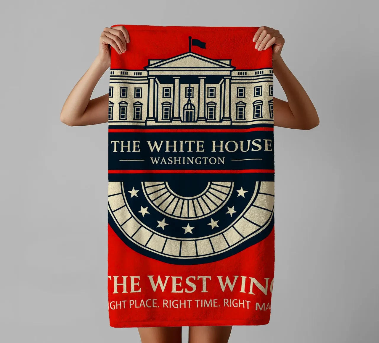 The West Wing Print asciugamano da bagno da MoviesArt