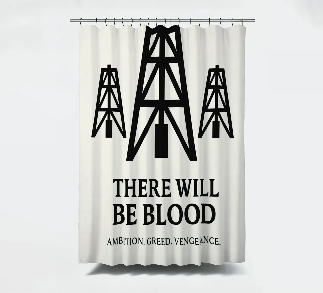 There Will Be Blood Print shower curtain by MoviesArt