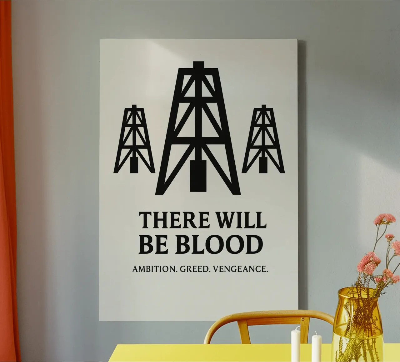 There Will Be Blood Print tela con Cornice a cassetta da MoviesArt