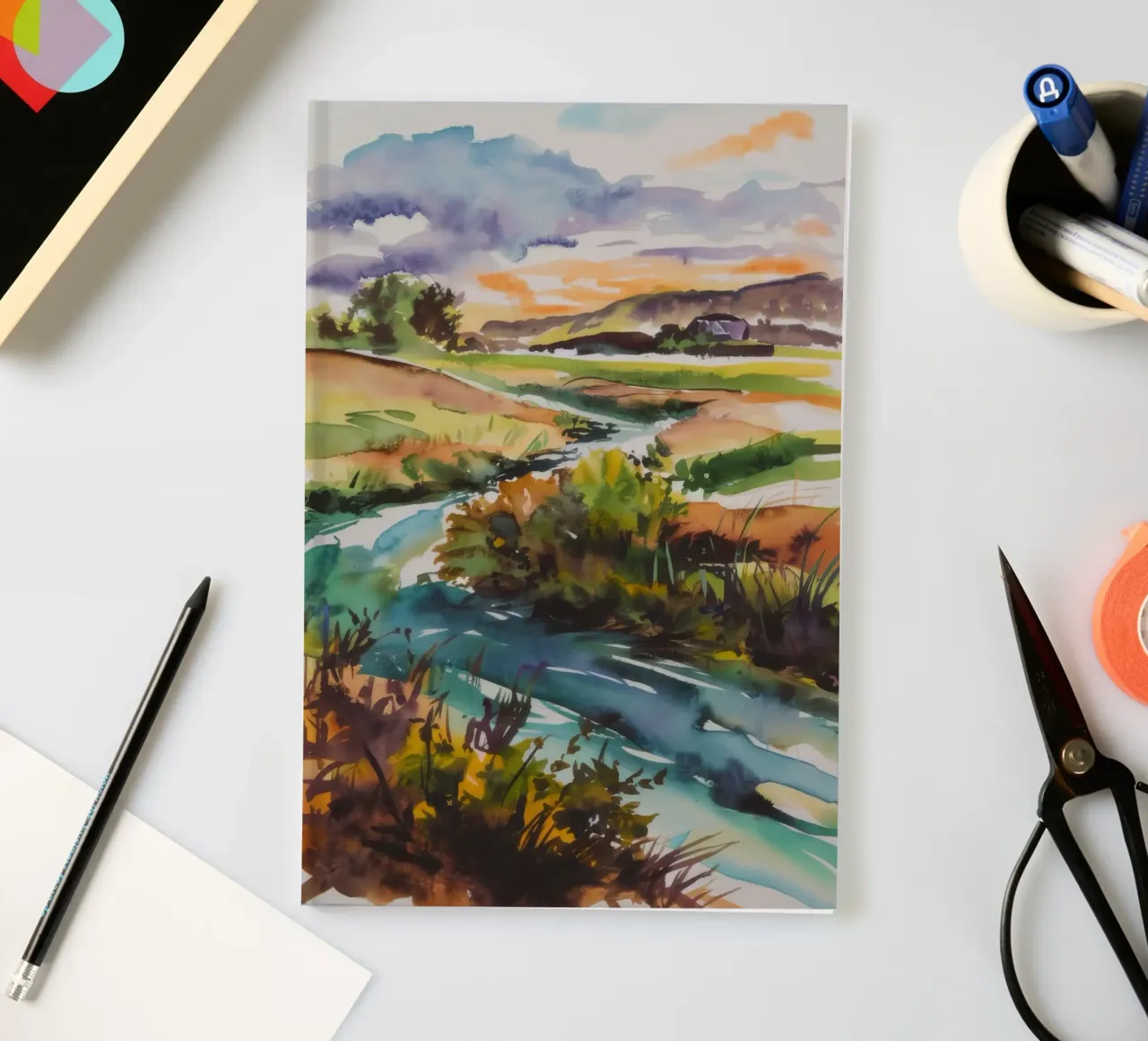 Rolling Field Majesty notebook by Ebony Carpenter