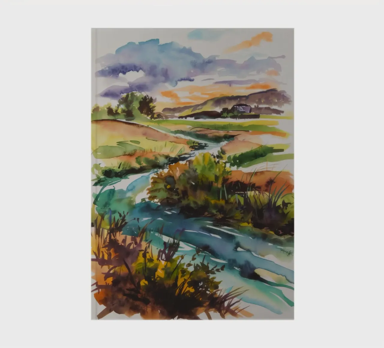 Rolling Field Majesty notebook by Ebony Carpenter