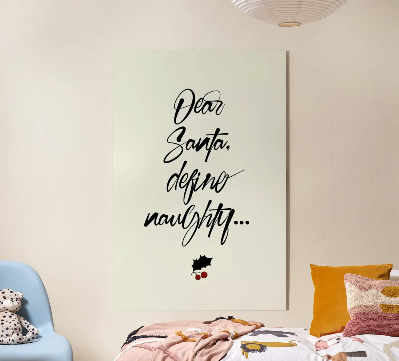 Dear Santa acryl van Kubistika