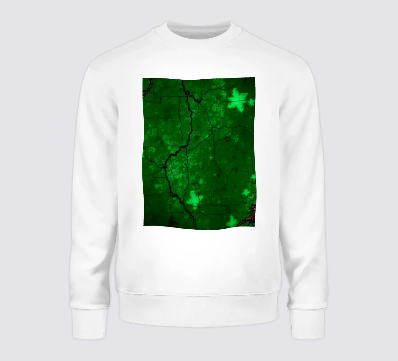 Fond texturé vert vif avec des étoiles sweat de DesignDoodle