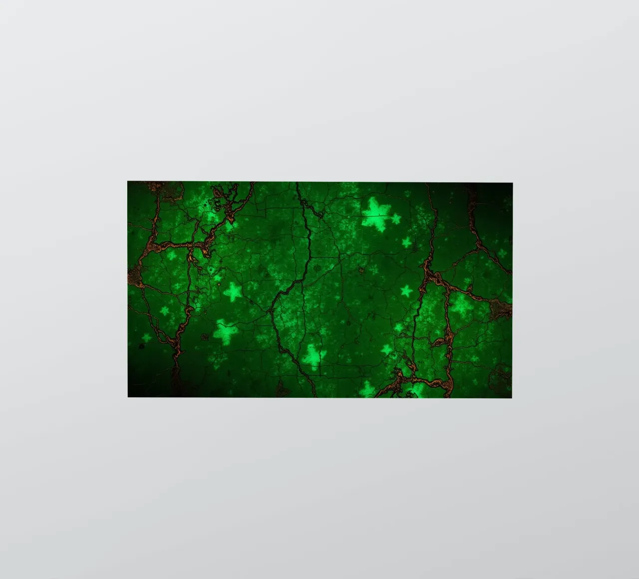 Fond texturé vert vif avec des étoiles autocollant de DesignDoodle