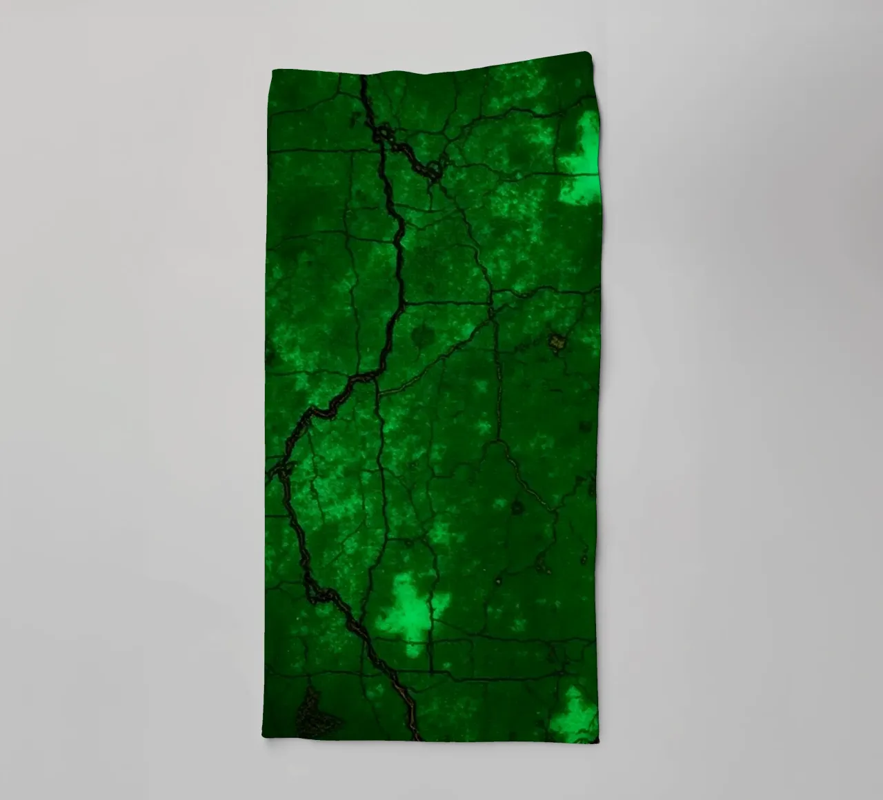 Fond texturé vert vif avec des étoiles serviette de bain de DesignDoodle