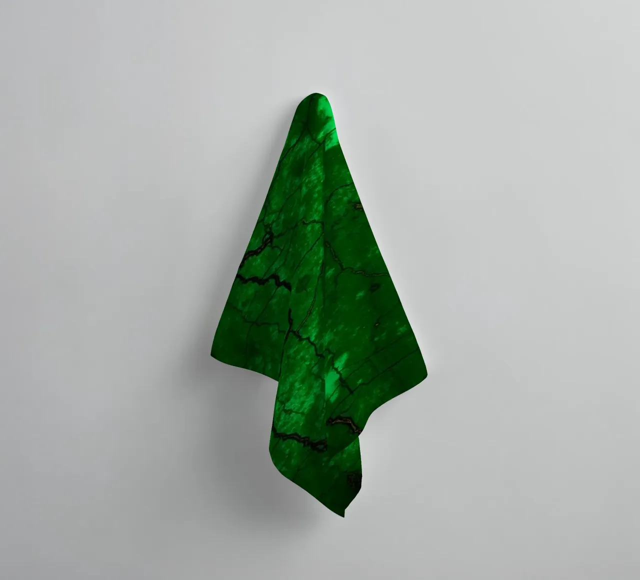 Fond texturé vert vif avec des étoiles serviette de bain de DesignDoodle