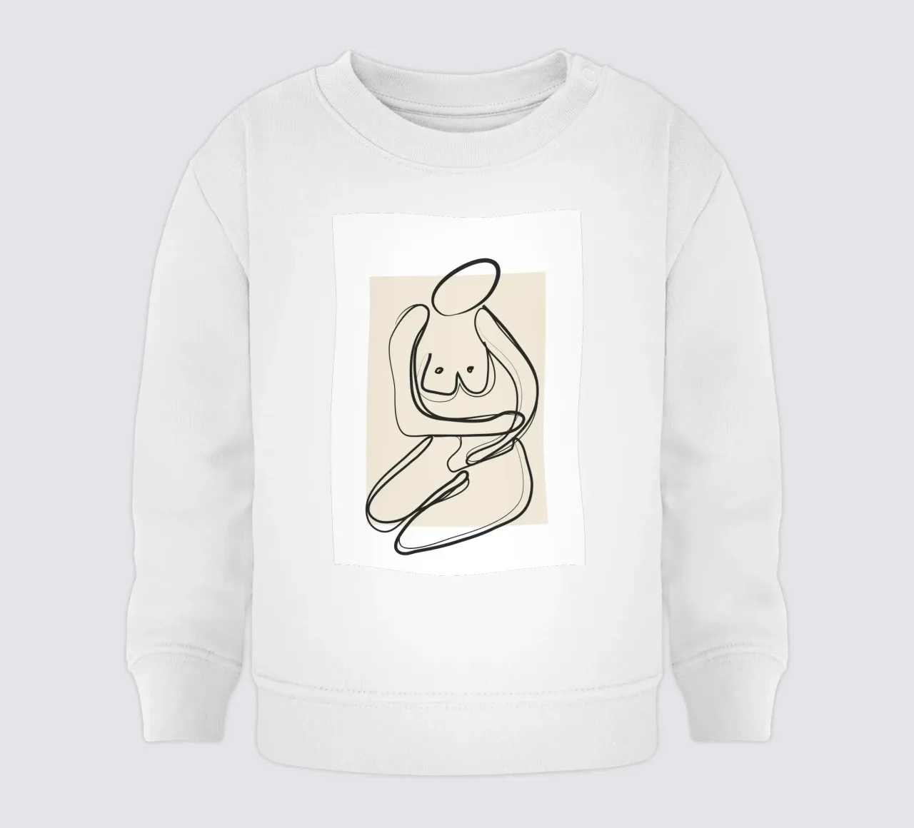 Abstract Figure Art 3 felpa neonato da Flow Line