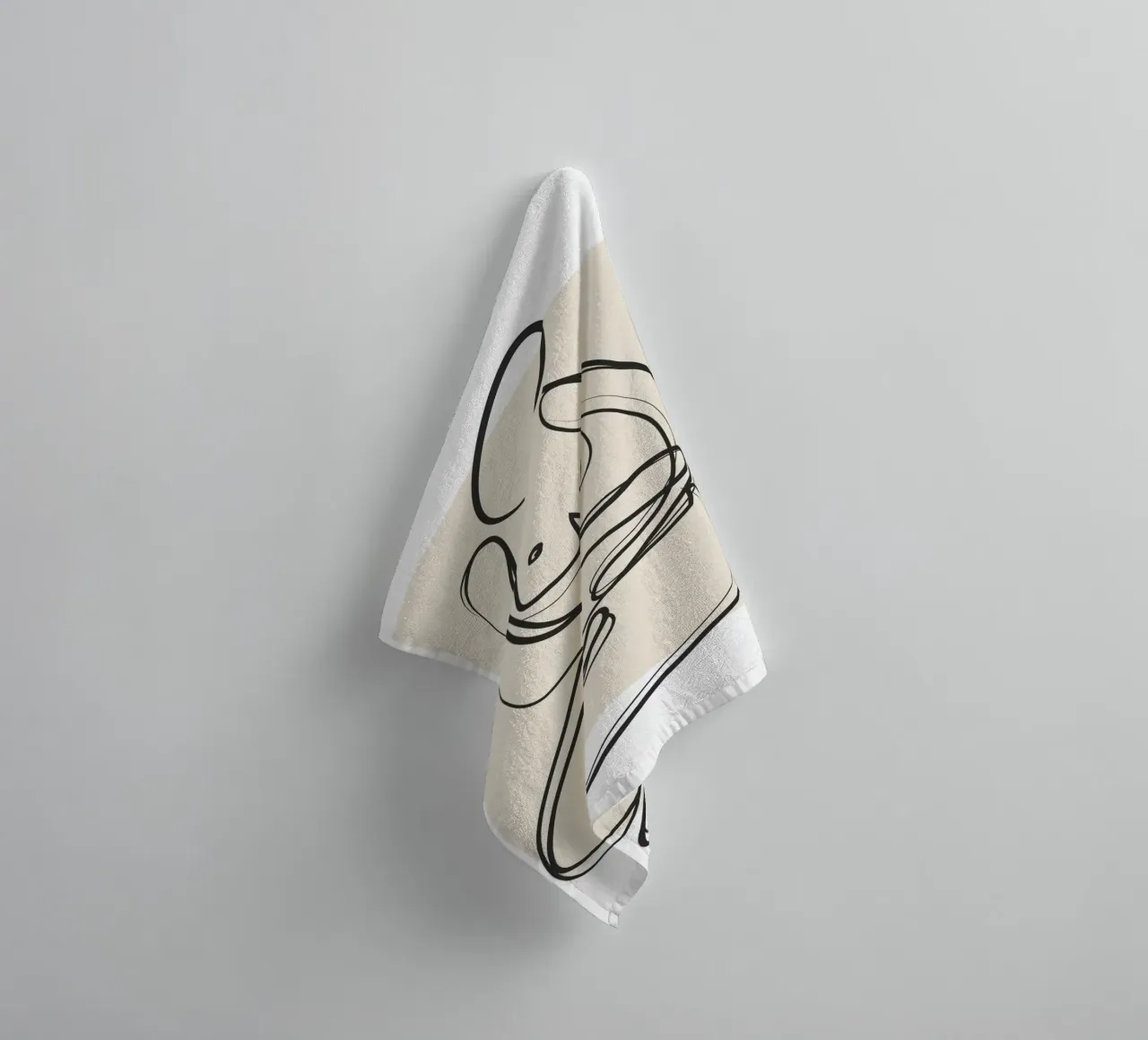 Abstract Figure Art 3 asciugamano da bagno da Flow Line