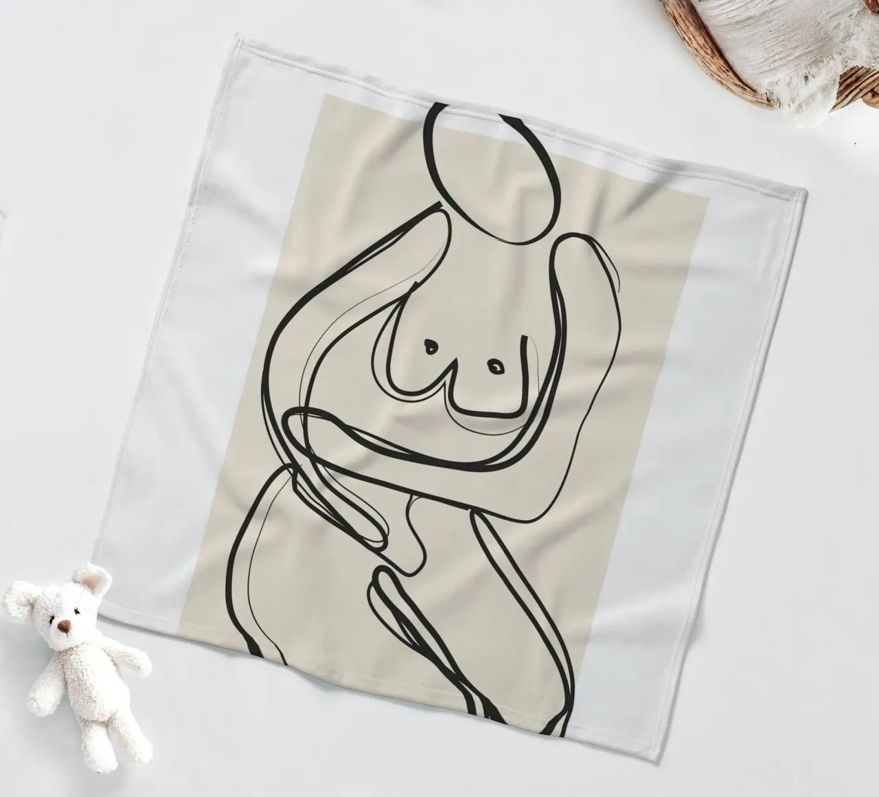 Abstract Figure Art 3 coperta in pile da Flow Line