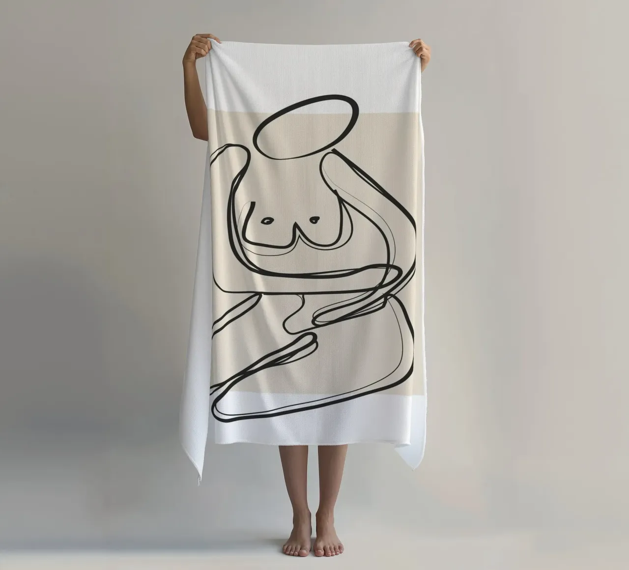 Abstract Figure Art 3 telo mare da Flow Line