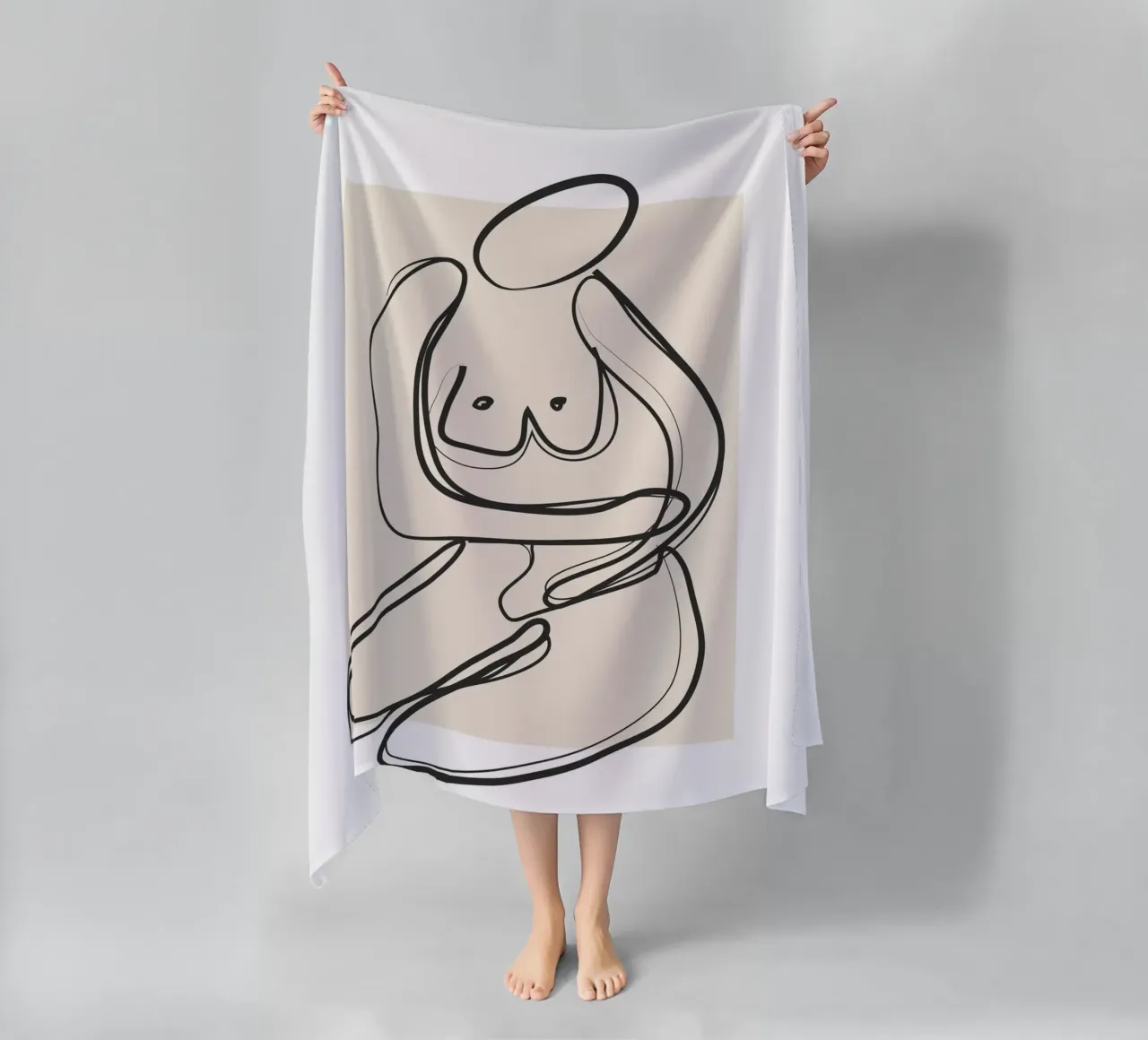 Abstract Figure Art 3 telo mare da Flow Line