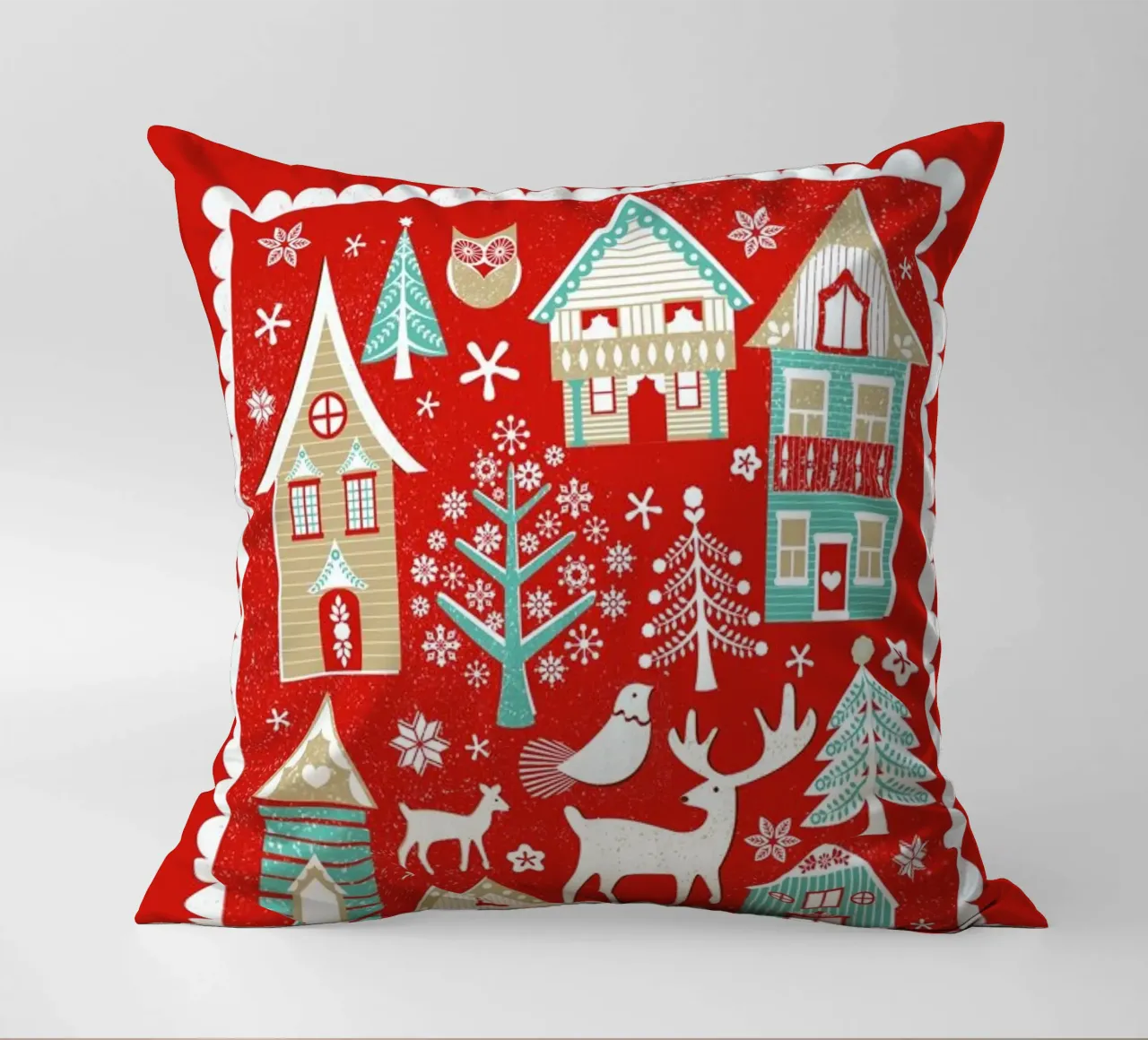Scandi Village cuscino da Catherine Aguilar