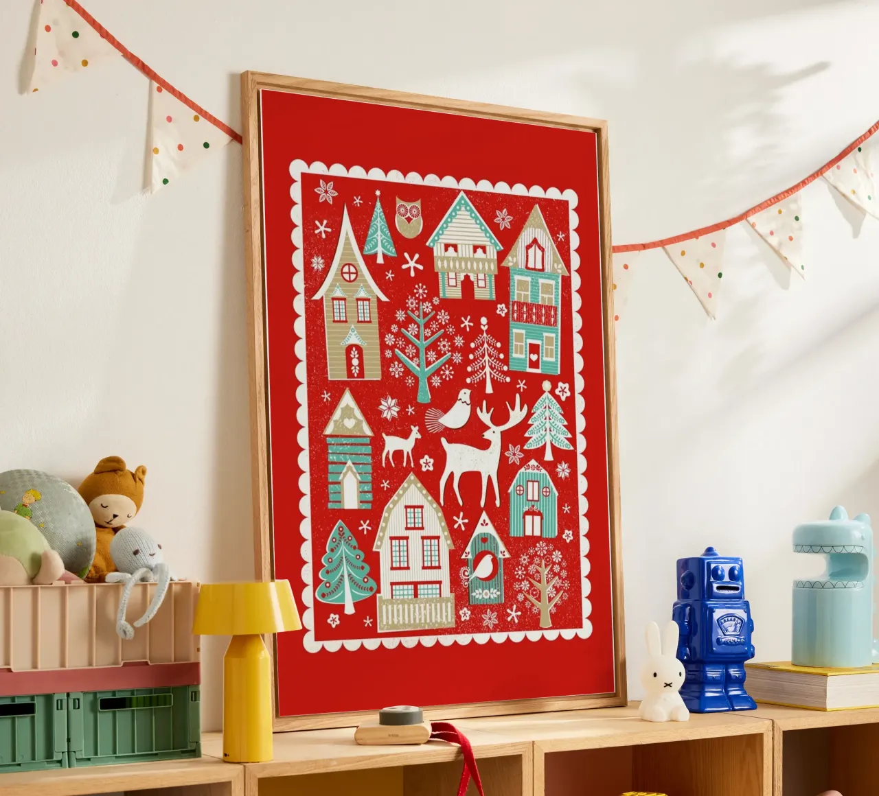 Scandi Village plexiglass da Catherine Aguilar