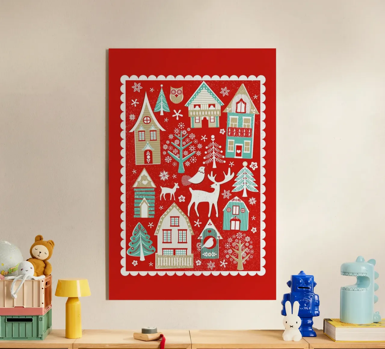 Scandi Village plexiglass da Catherine Aguilar