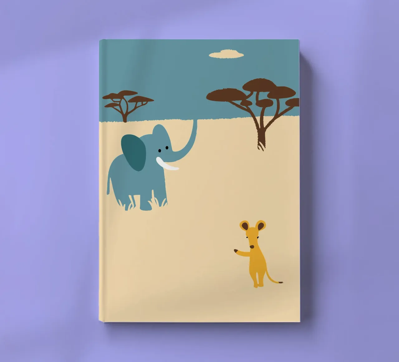 Elephants and Kangaroos notebook by TRENDY POSTER SHOP