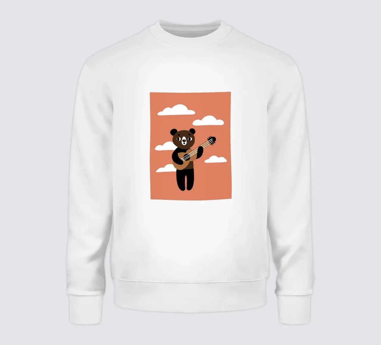 Bear with a Guitar sweatshirt by TRENDY POSTER SHOP