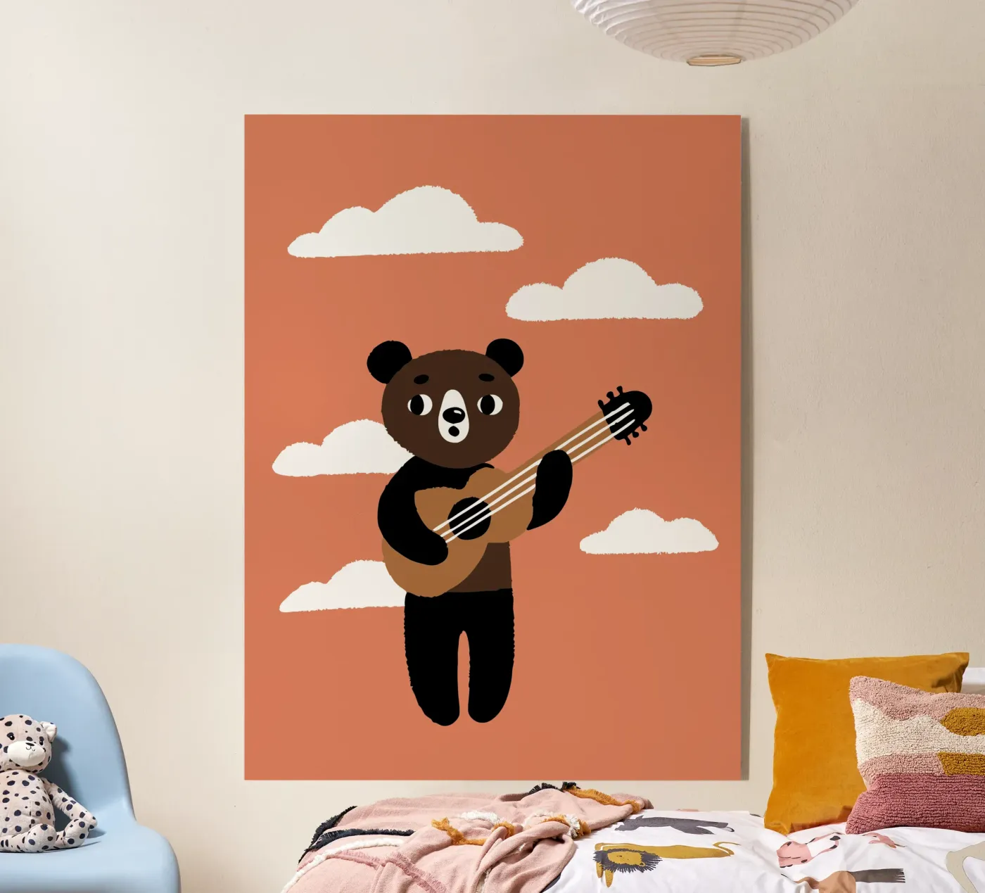 Orso con chitarra plexiglass da TRENDY POSTER SHOP