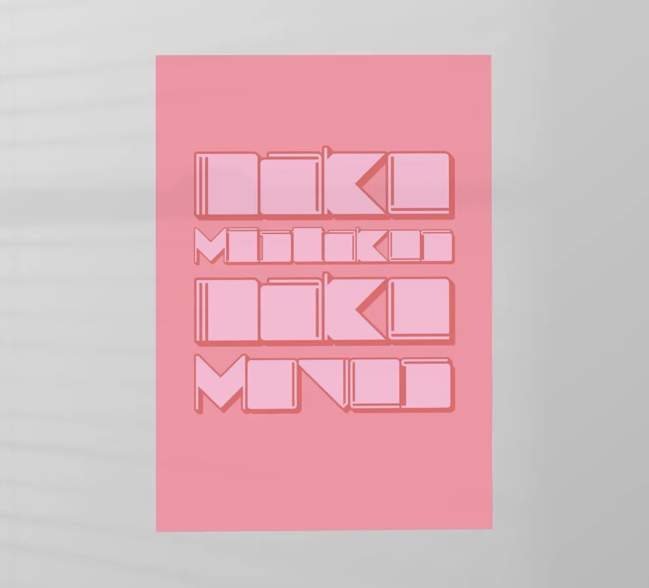 MAKE MISTAKES MAKE MOVES pellicola backlit da Einfach Uebel