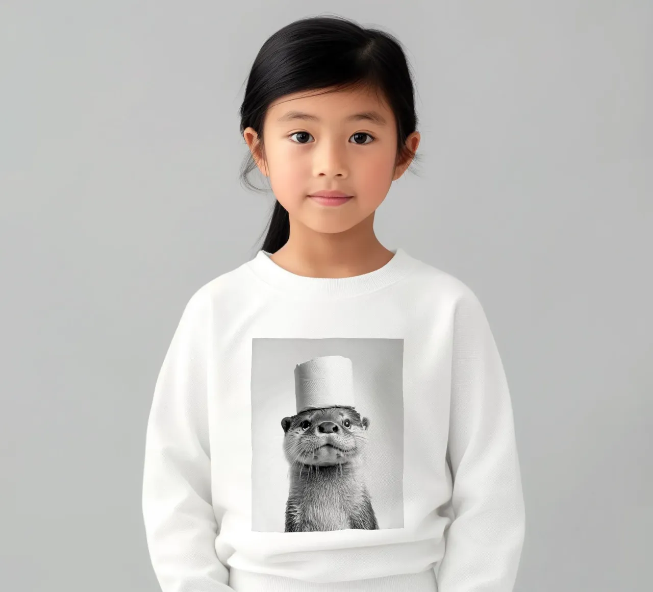 Servietten im Kopf Kinder Sweatshirt von christal shop