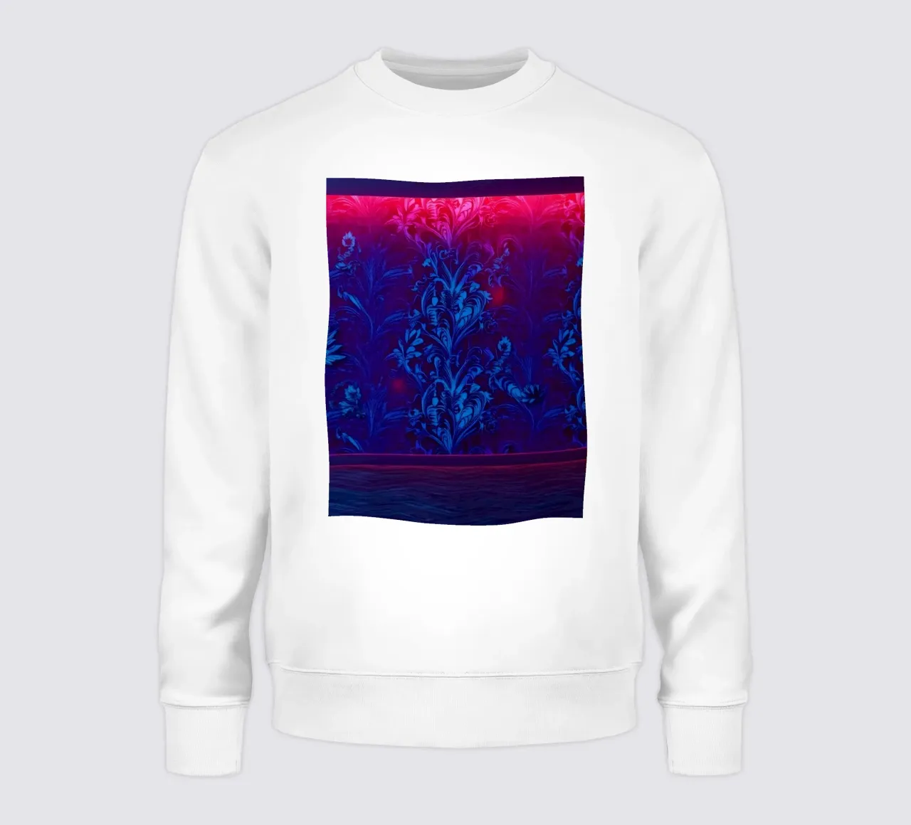 Parete a motivi colorati con illuminazione al neon in stile moderno felpa da DesignDoodle