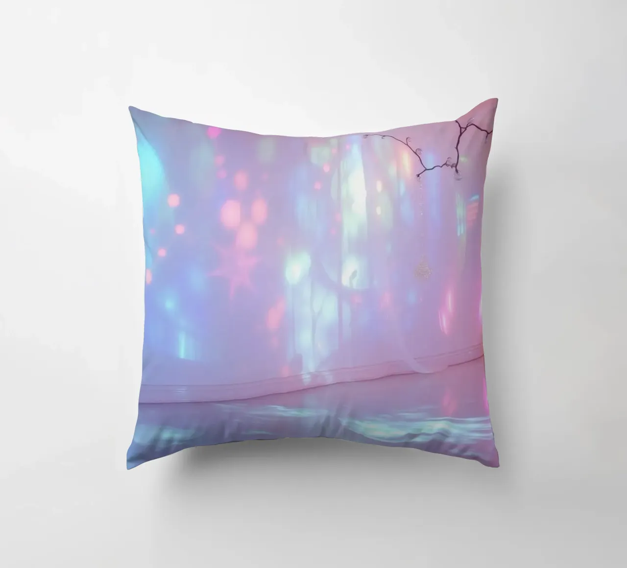 Le proiezioni di luce colorata creano un'atmosfera eterea in cuscino da DesignDoodle