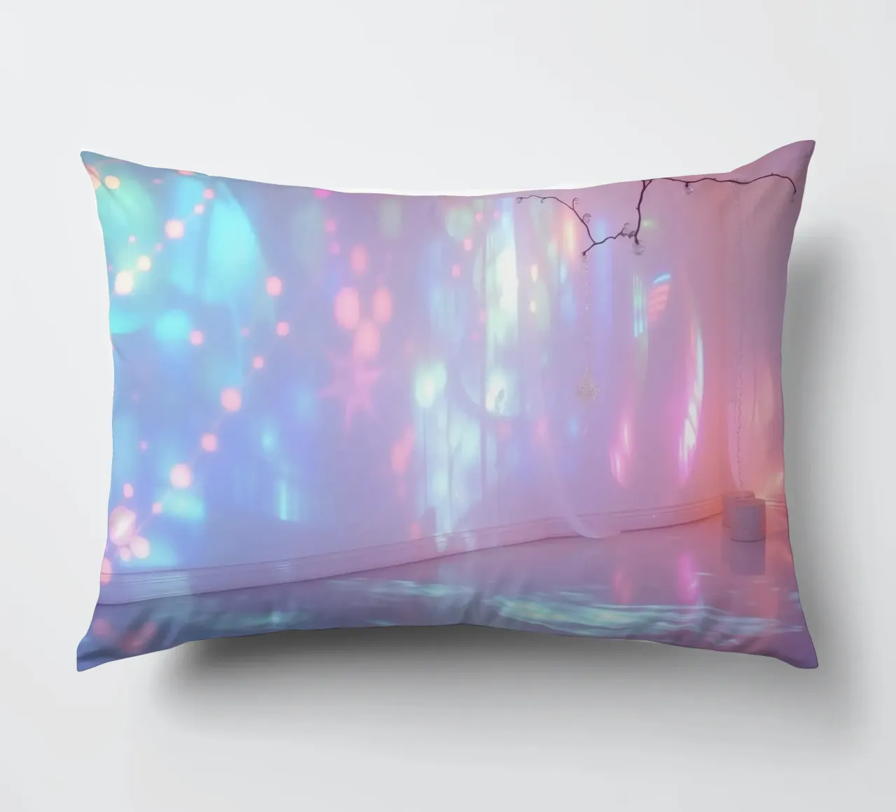 Le proiezioni di luce colorata creano un'atmosfera eterea in cuscino da DesignDoodle