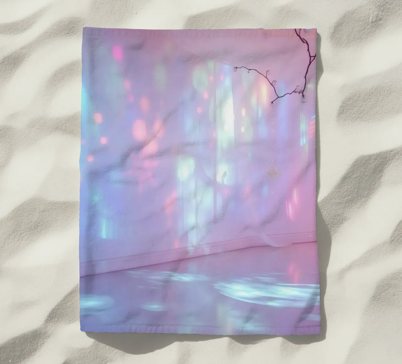 Le proiezioni di luce colorata creano un'atmosfera eterea in telo mare da DesignDoodle