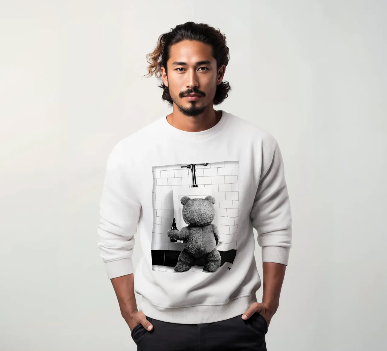 Vado in bagno felpa da christal shop