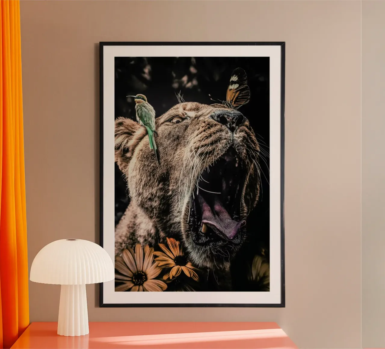 Lioness poster by Wouter Rikken