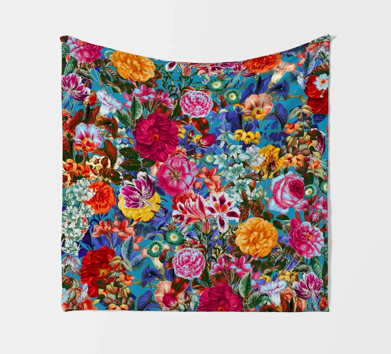 Multicolored Secret Garden coperta in pile da burcukorkmazyurek
