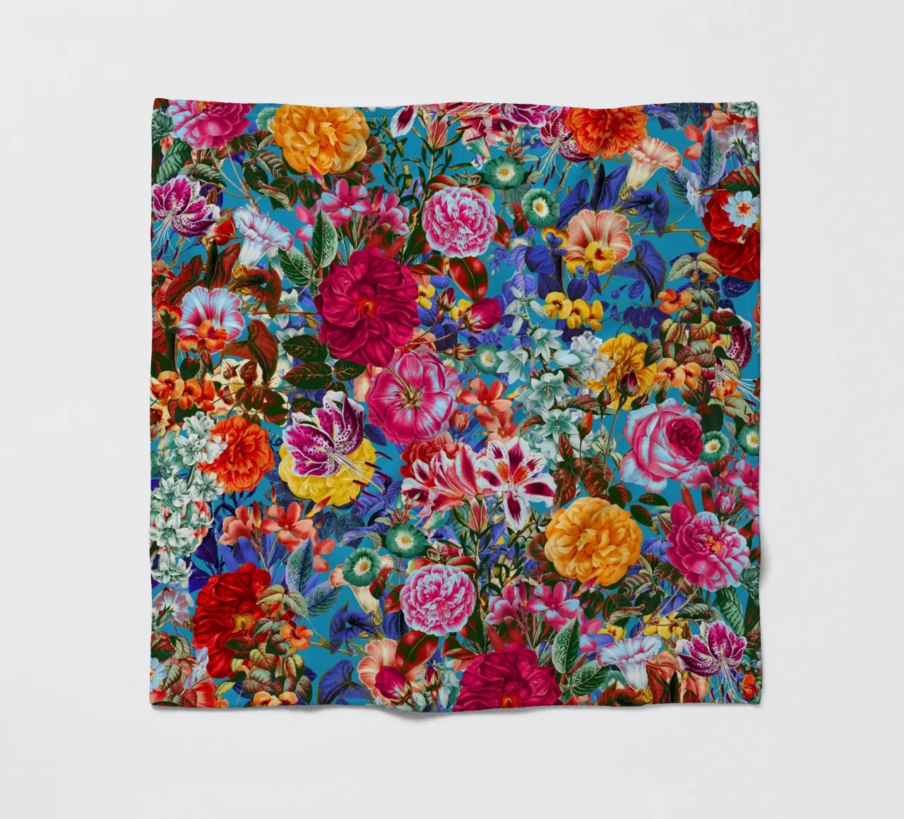 Multicolored Secret Garden coperta in pile da burcukorkmazyurek