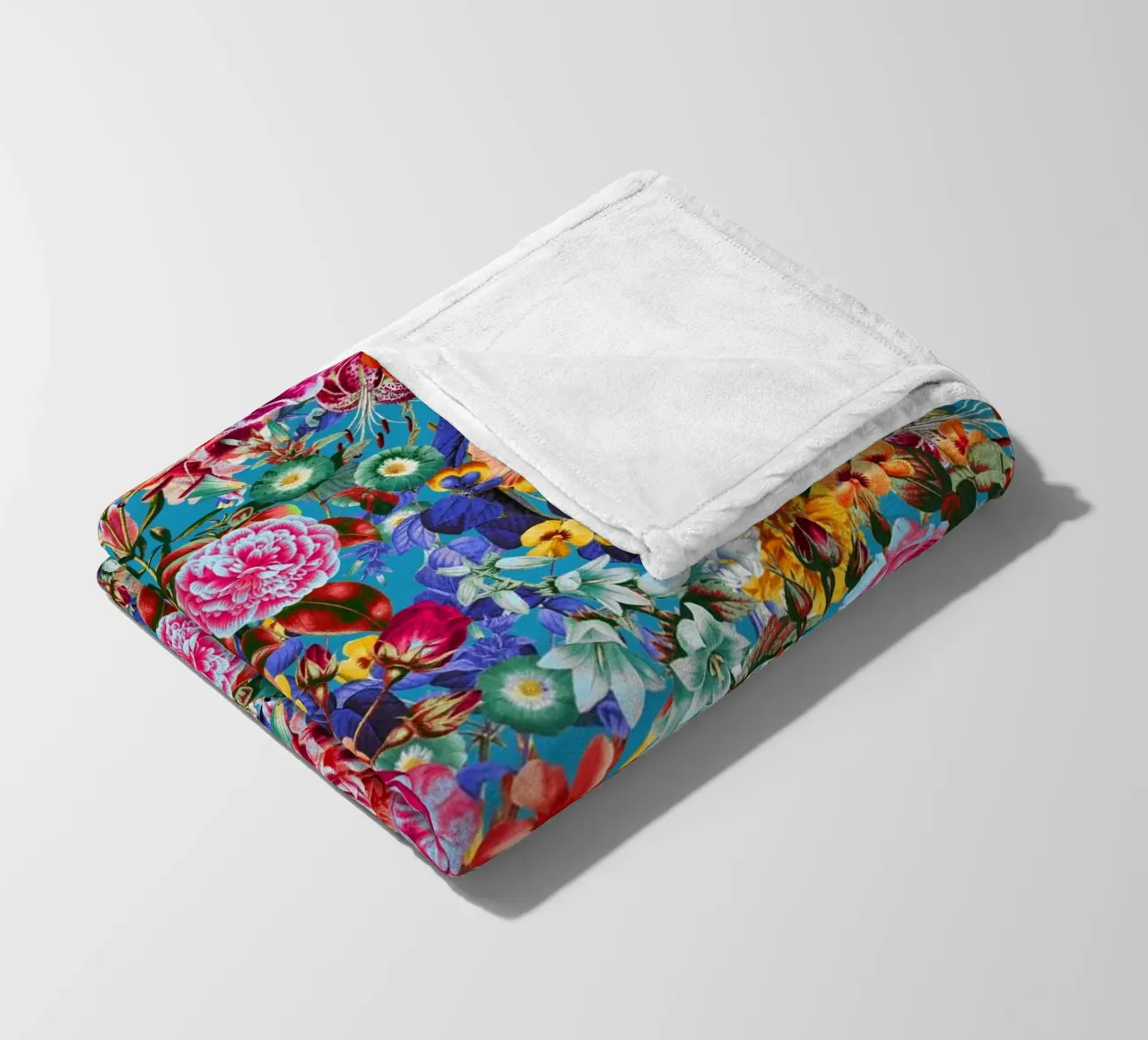 Multicolored Secret Garden coperta in pile da burcukorkmazyurek