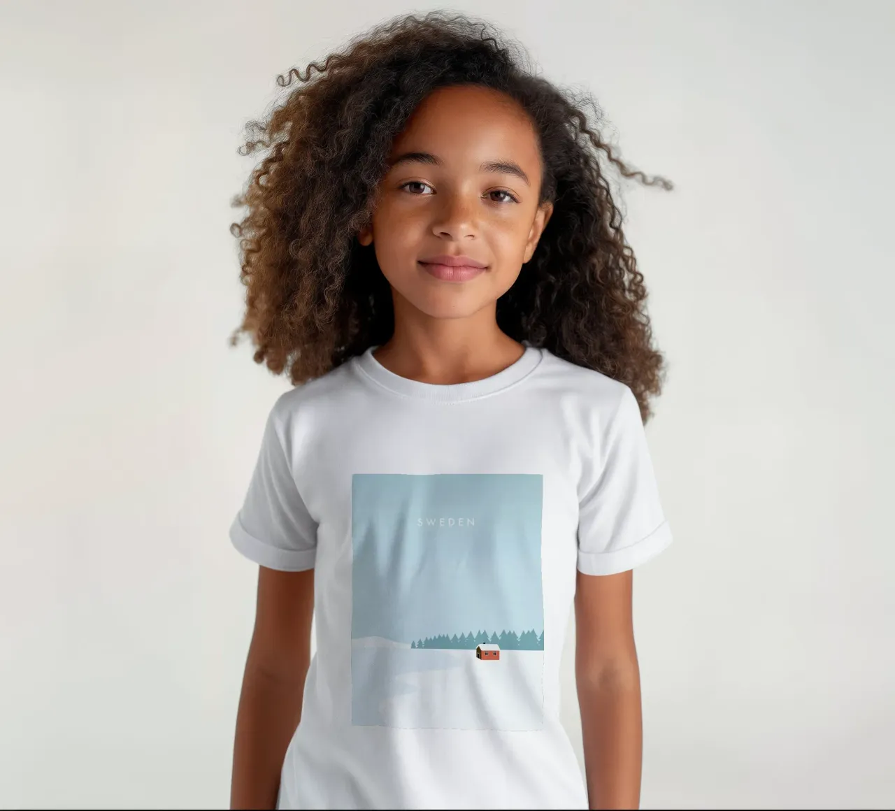 Sweden Kinder T-Shirt von Katinka Reinke