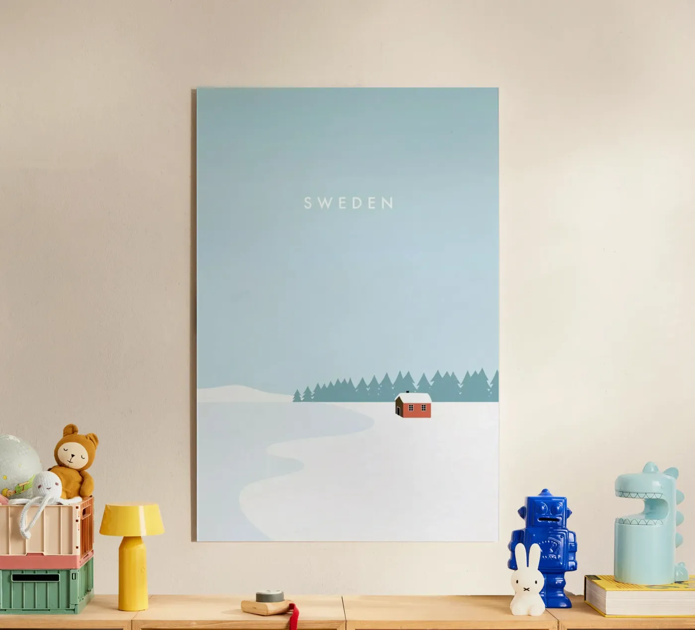 Sweden acryl van Katinka Reinke