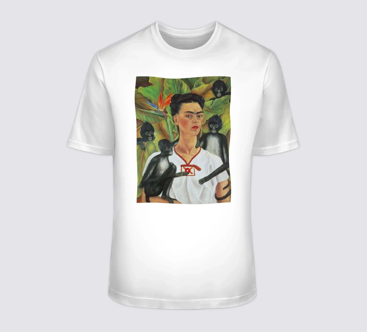 Self Portrait With Monkey t-shirt da Mirei Aguerro