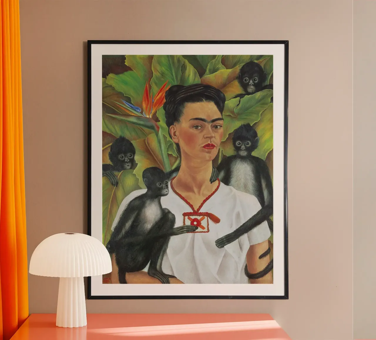 Self Portrait With Monkey poster da Mirei Aguerro