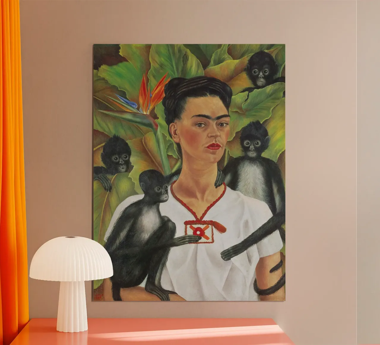 Self Portrait With Monkey poster da Mirei Aguerro
