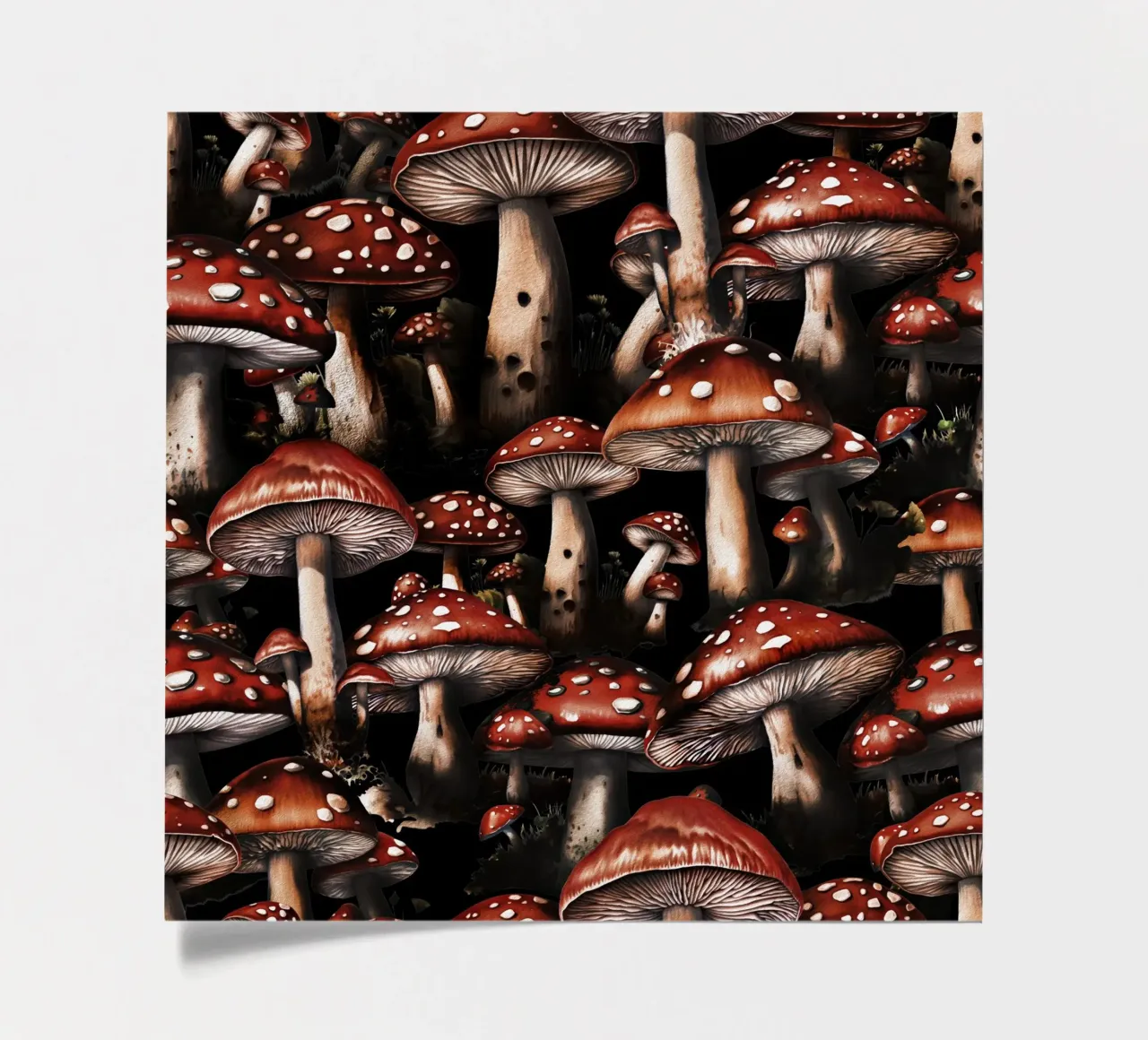 Mushroom Paradise IV sticker sheet by burcukorkmazyurek