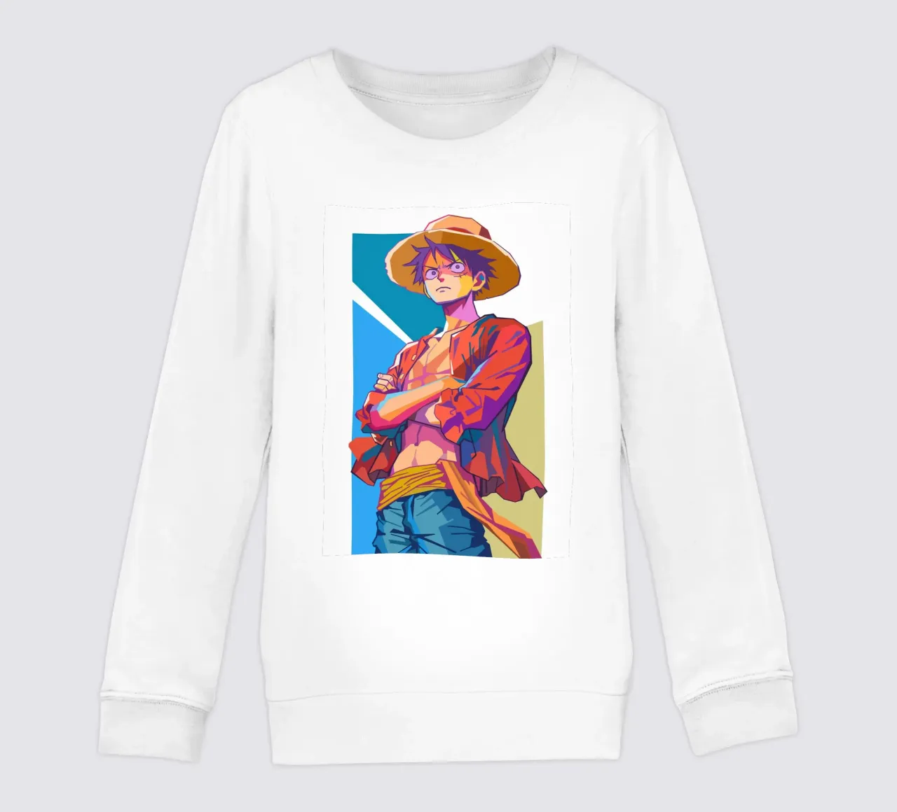 Monkey D Luffy One Piece felpa bambino da Hantamrata