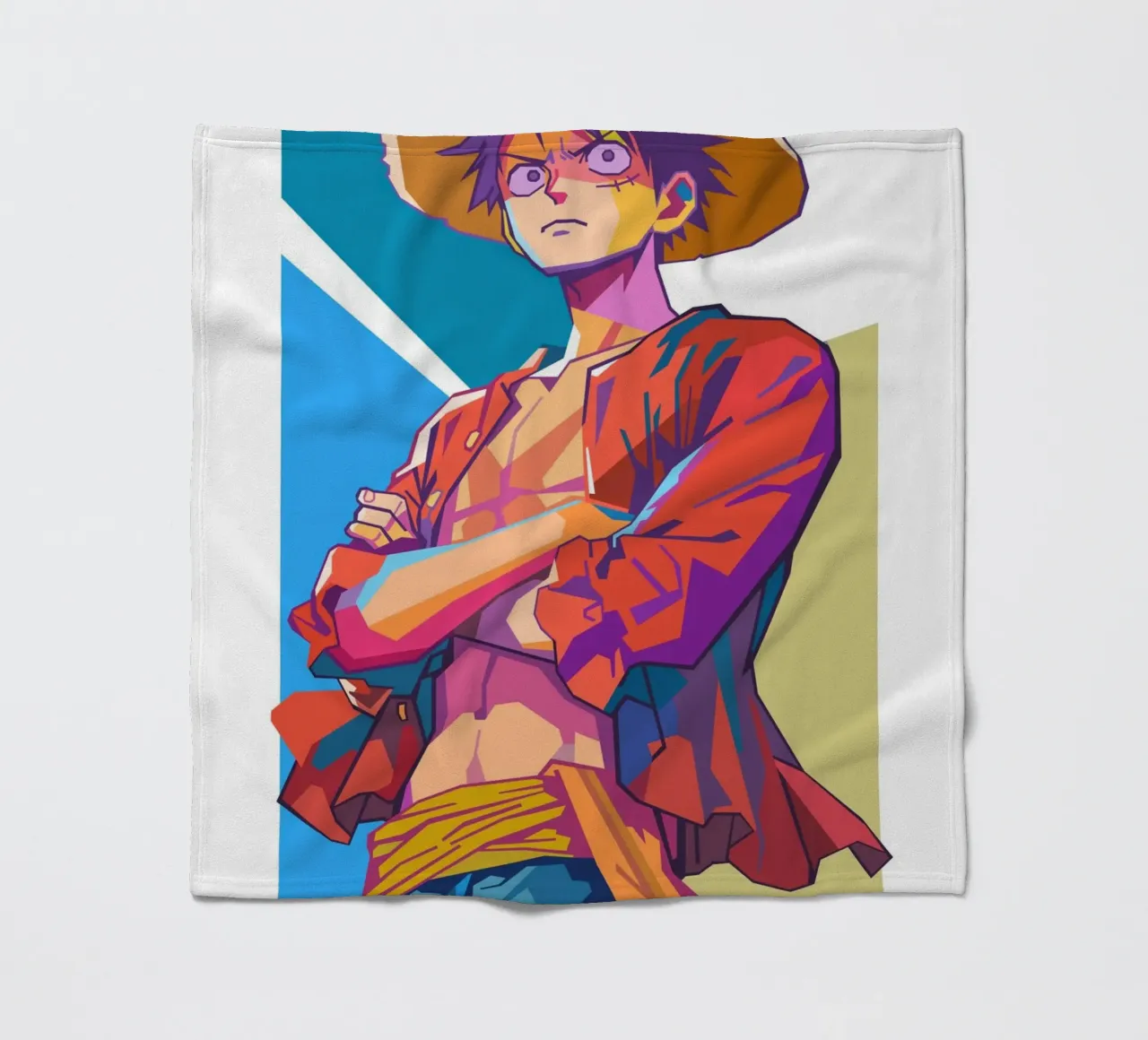 Monkey D Luffy One Piece fleece blanket by Hantamrata