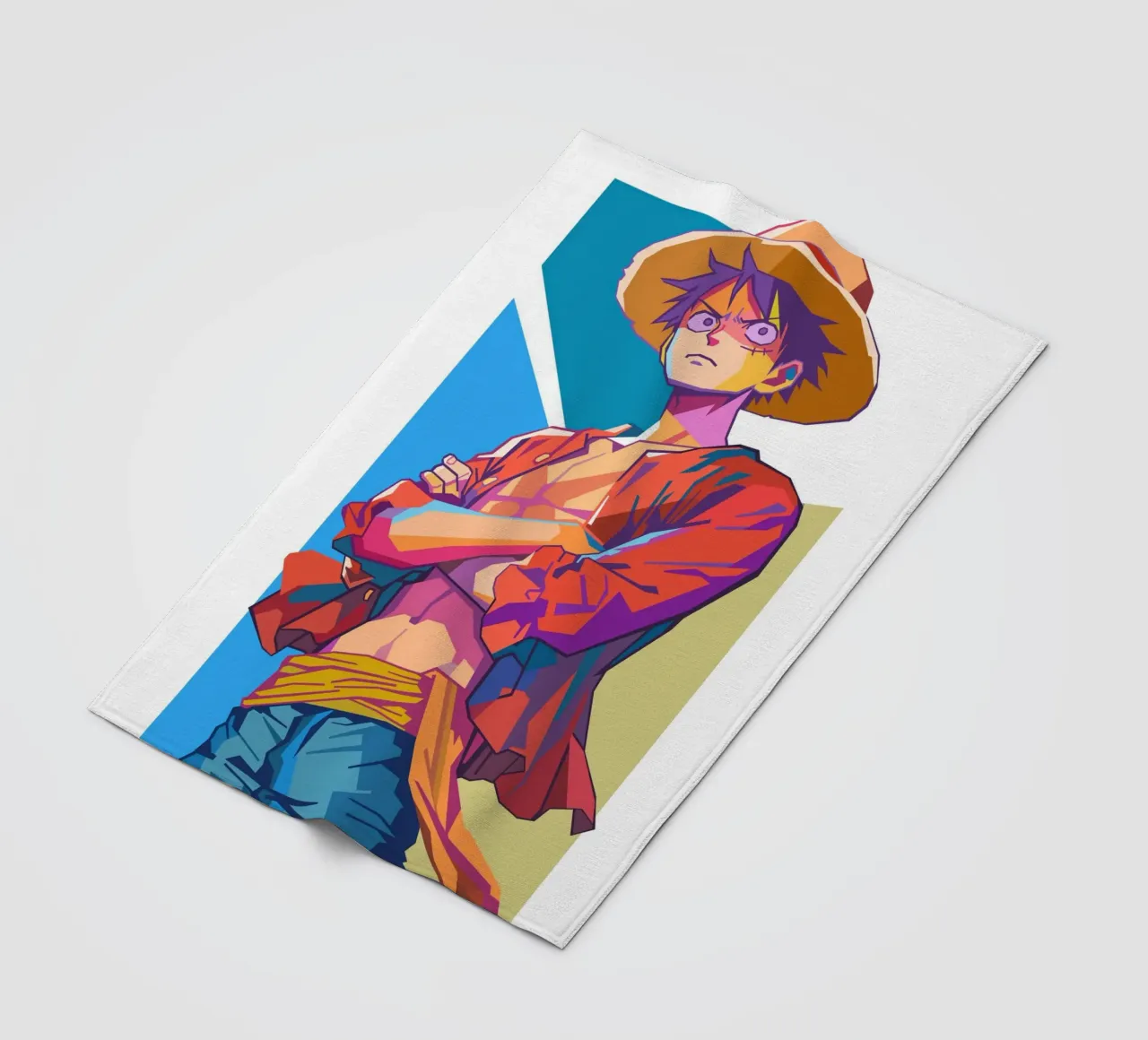 Monkey D Luffy One Piece fleece blanket by Hantamrata