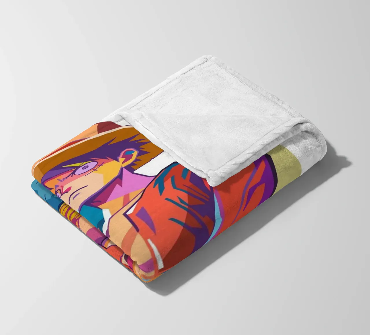 Monkey D Luffy One Piece fleece blanket by Hantamrata