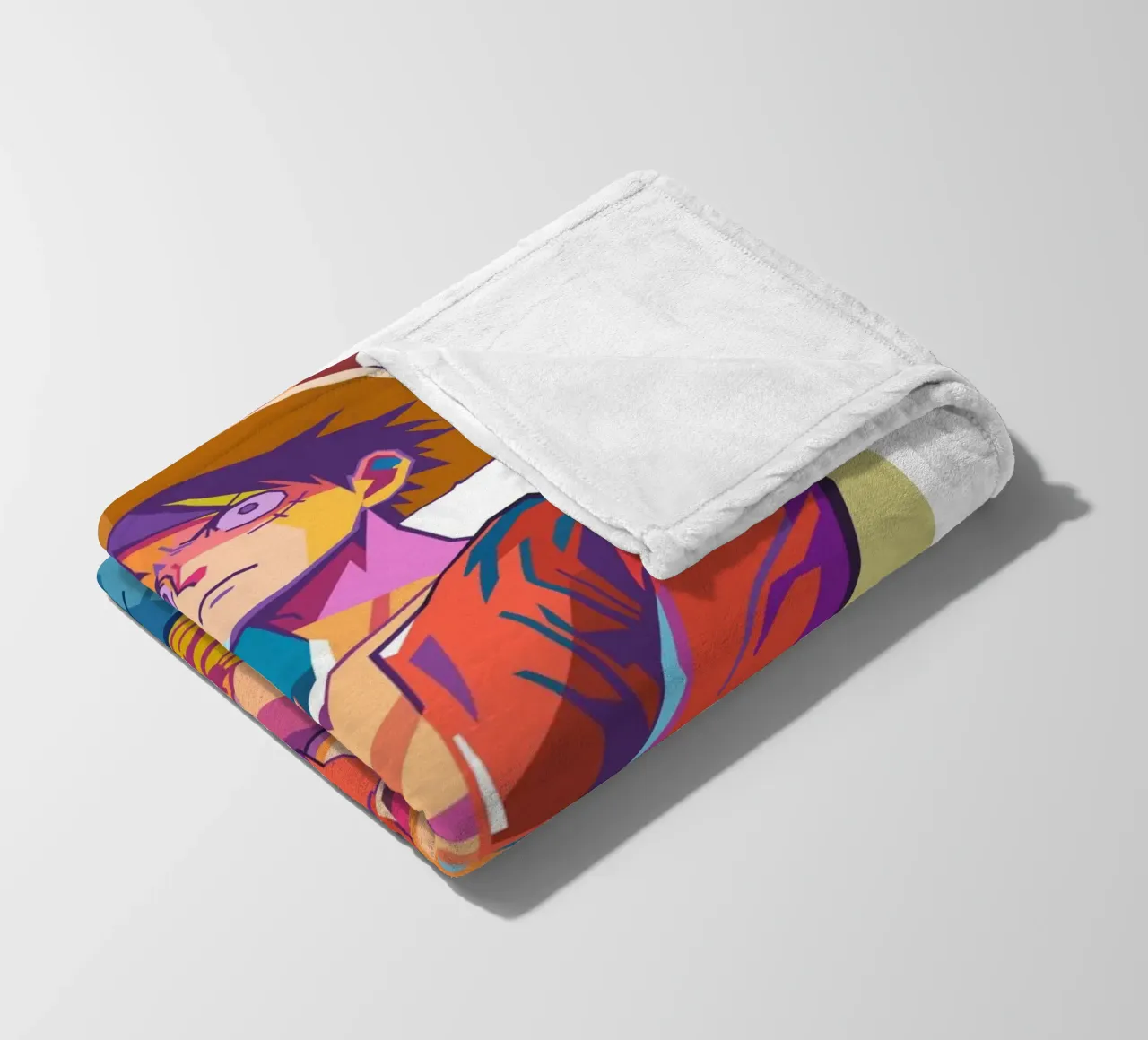 Monkey D Luffy One Piece fleece blanket by Hantamrata