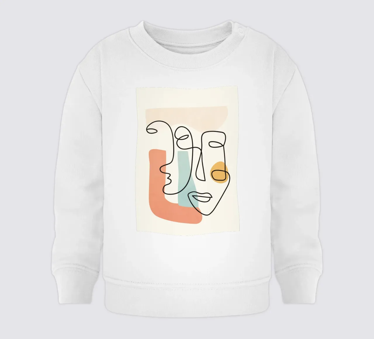Abstract Faces 4 felpa neonato da cityart