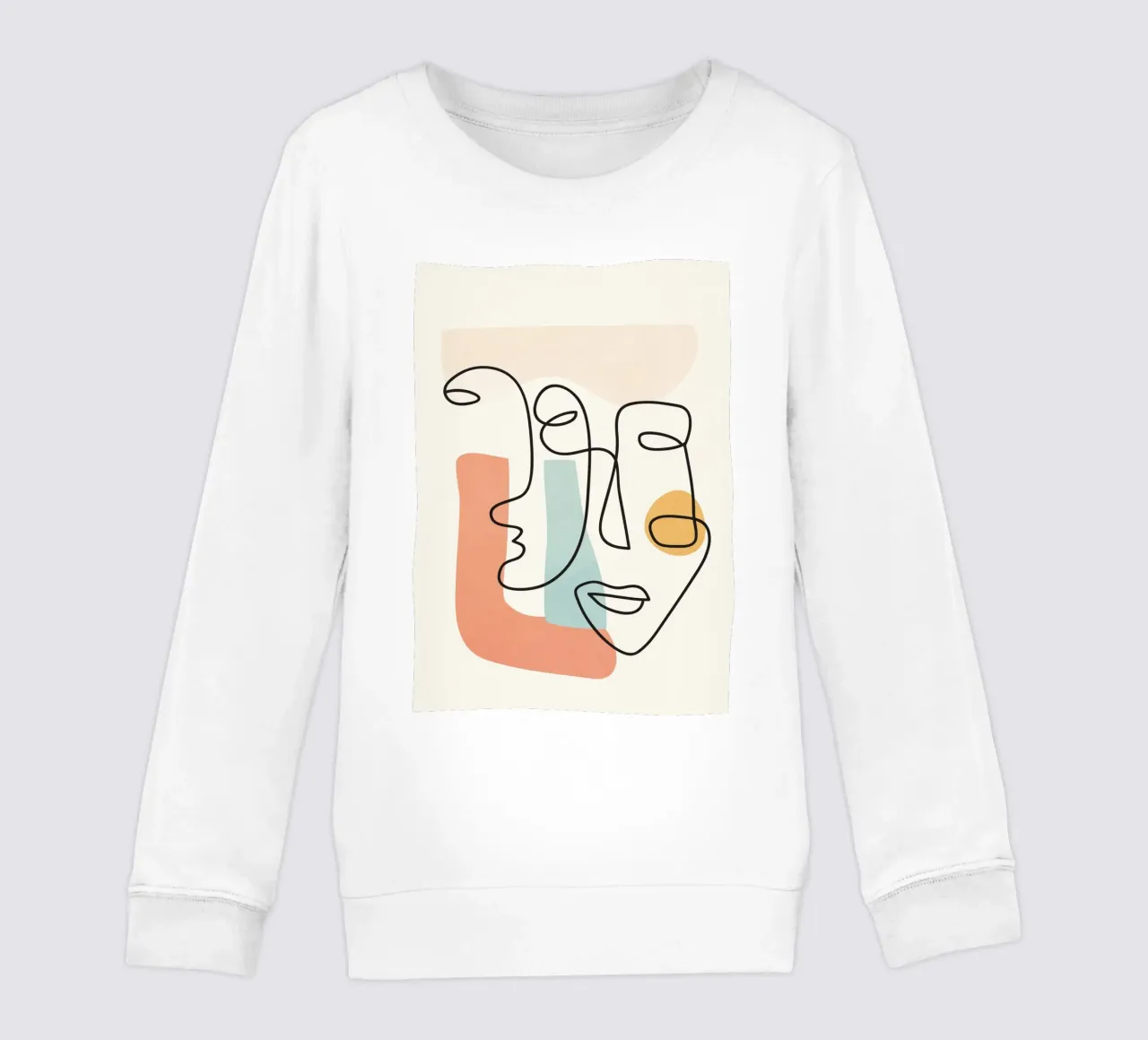 Abstract Faces 4 kids sweatshirt by cityart