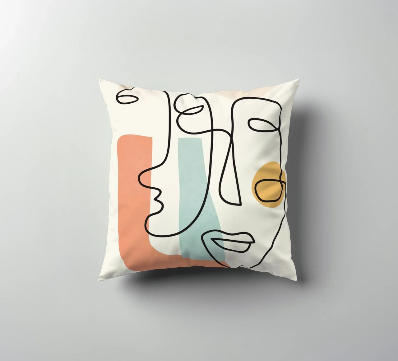 Abstract Faces 4 cuscino da cityart
