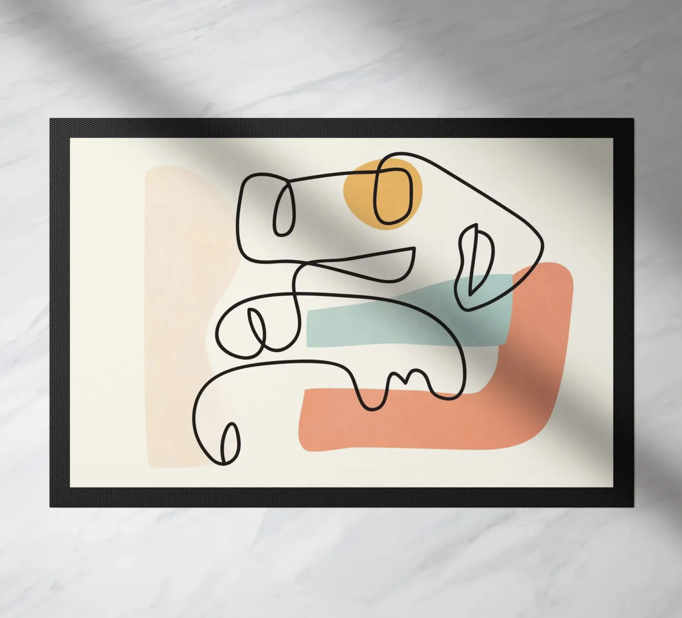 Abstract Faces 4 deurmat van cityart