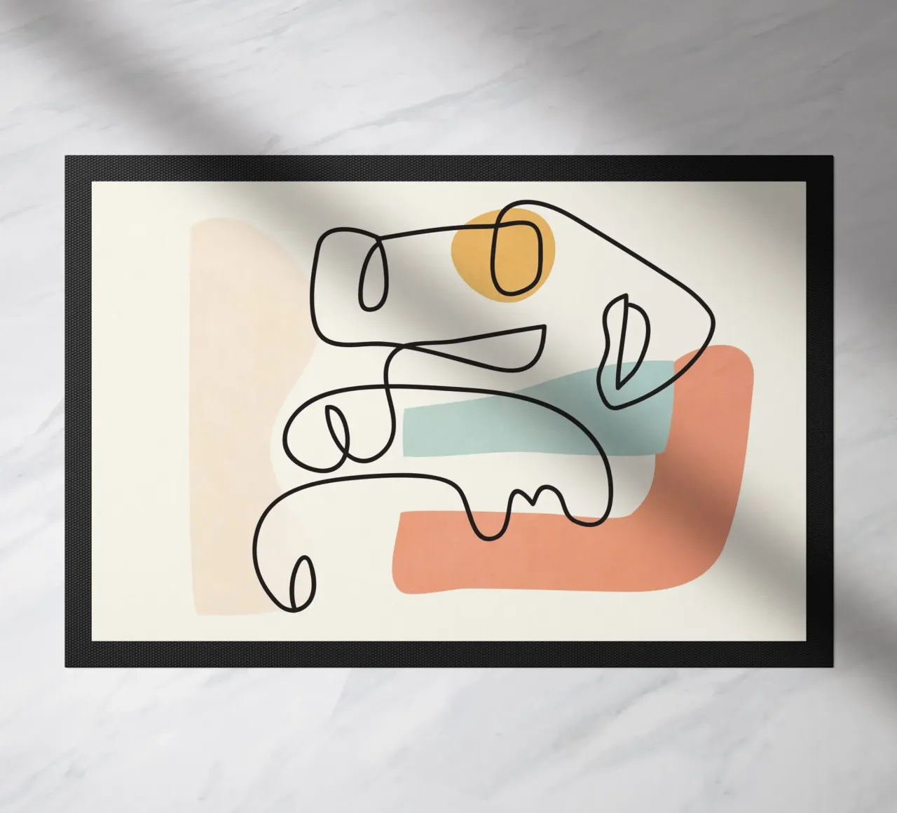 Abstract Faces 4 felpudo de cityart