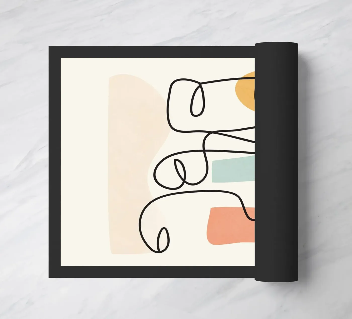 Abstract Faces 4 deurmat van cityart