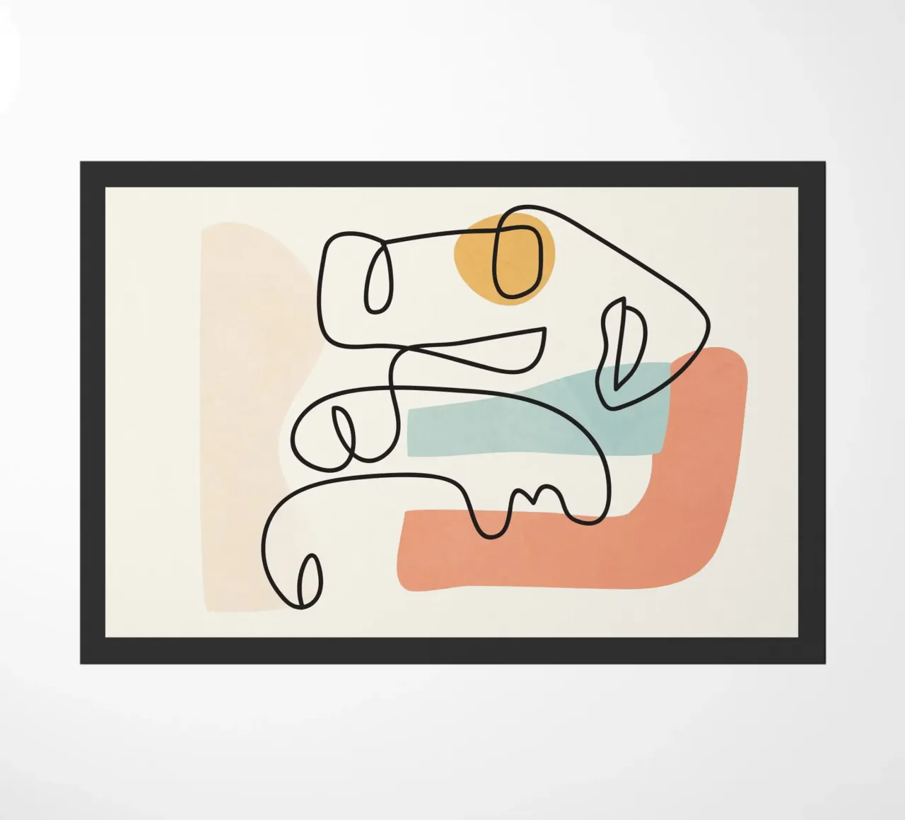 Abstract Faces 4 felpudo de cityart